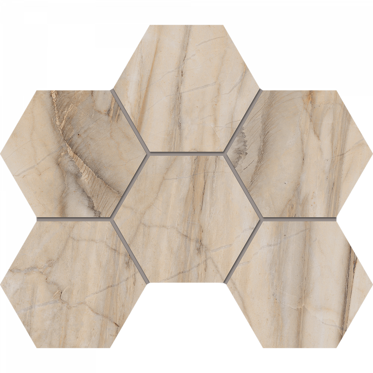 Мозаика BR01 Hexagon 25x28,5 полир.